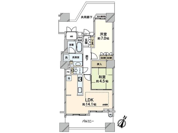 ジオタワー京町堀 間取図(平面図) ジオタワー京町堀 間取図(平面図)