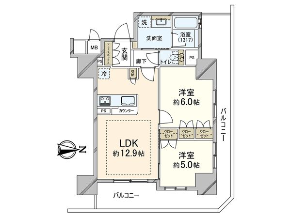 プレミスト南船場 間取図(平面図) プレミスト南船場 間取図(平面図)