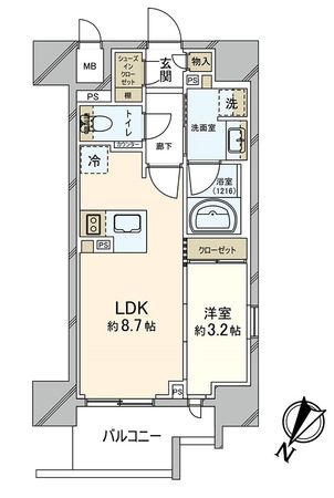 リビオレゾン靭公園 間取図(平面図) リビオレゾン靭公園 間取図(平面図)