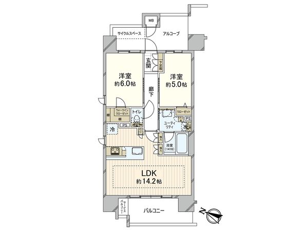 アウラ京町堀 間取図(平面図) アウラ京町堀 間取図(平面図)