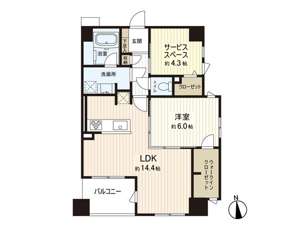 ルアンジュ淀屋橋 間取図(平面図) ルアンジュ淀屋橋 間取図(平面図)