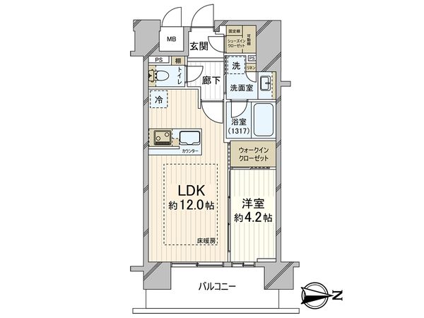 クレアホームズフラン本町橋 間取図(平面図)