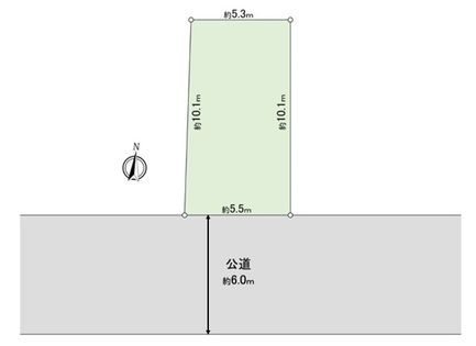 西難波町土地 区画図