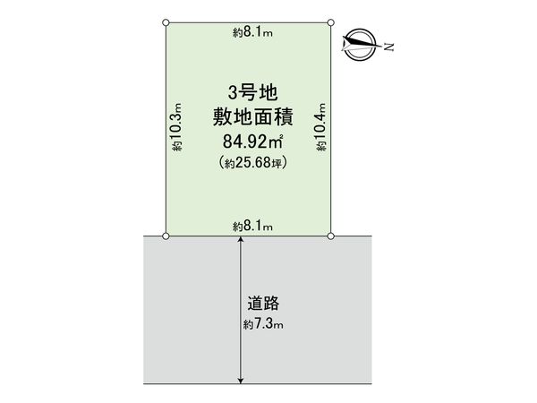 尼崎市東難波町4丁目 3号地 区画図