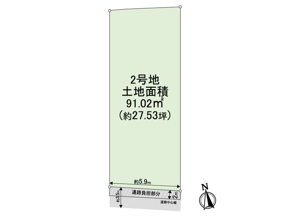 尼崎市上ノ島町1丁目 2号地 区画図 尼崎市上ノ島町1丁目 2号地 区画図
