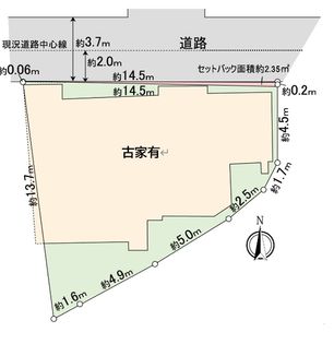 大庄西町2丁目 土地 区画図