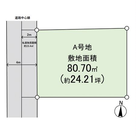 西難波町4丁目 土地 区画図 区画図
