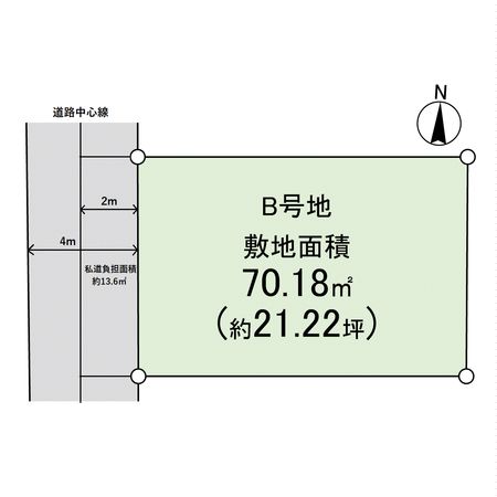 西難波町4丁目 土地 区画図 区画図