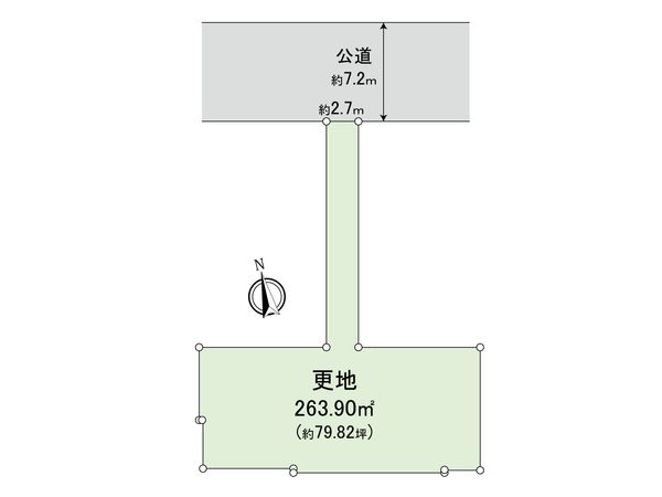 尼崎市神田北通8丁目 土地 区画図