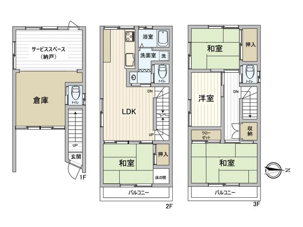 東難波町4丁目 戸建 間取図(平面図) 間取図(平面図)