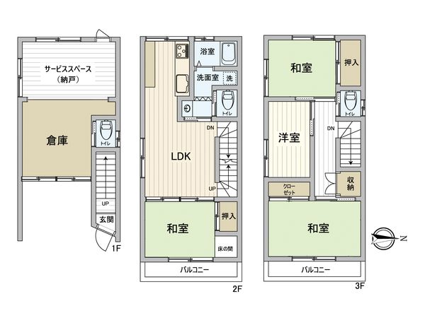 東難波町4丁目 戸建 間取図(平面図)