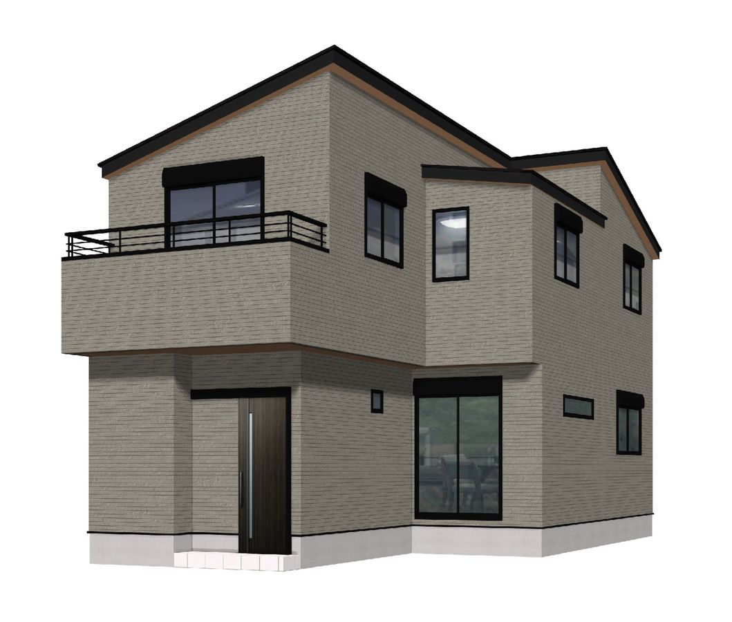 尼崎市長洲東通一丁目 新築戸建 外観パース図 外観パース図