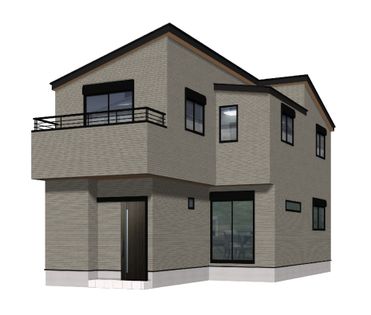 尼崎市長洲東通一丁目 新築戸建 外観パース図