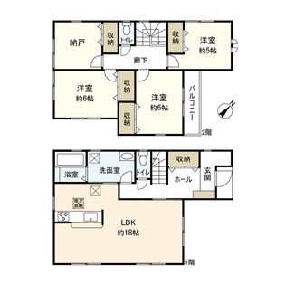 今福2丁目新築戸建1号棟 間取図(平面図)