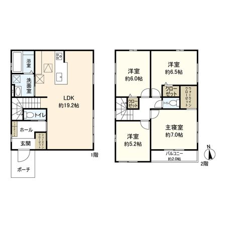 常光寺1丁目 新築 間取図(平面図)