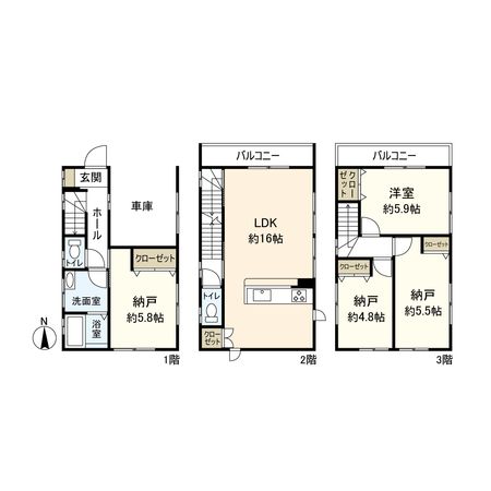 次屋2丁目 新築戸建 間取図(平面図)