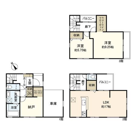 杭瀬北新町1丁目 新築戸建 間取図(平面図) 杭瀬北新町1丁目 新築戸建 間取図(平面図)