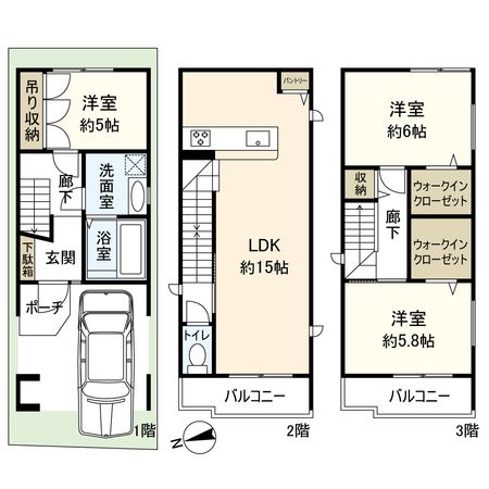 神田中通7丁目 新築戸建 間取図(平面図) 神田中通7丁目 新築戸建 間取図(平面図)