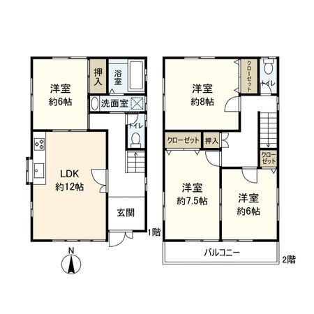 額田町 戸建 間取図(平面図) 額田町 戸建 間取図(平面図)