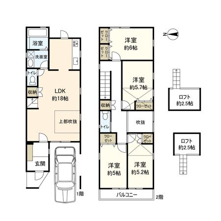 杭瀬北新町3丁目 戸建 間取図(平面図)