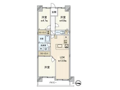 サンヴェール尼崎パルシティ 間取図(平面図)