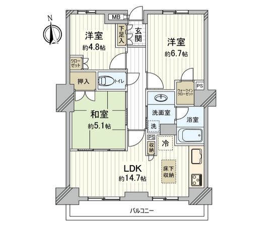 さきタワー・サンクタス尼崎駅前 間取図(平面図) さきタワー・サンクタス尼崎駅前 間取図(平面図)