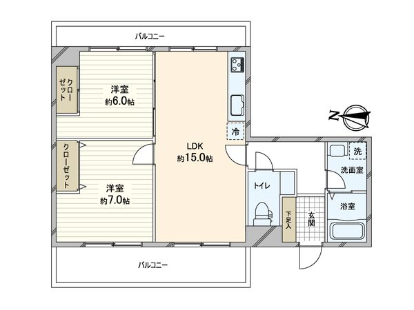 アミング潮江イーストA壱棟 間取図(平面図) アミング潮江イーストA壱棟 間取図(平面図)