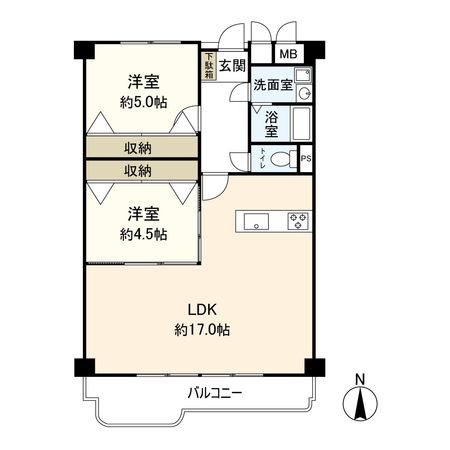 立花グリーンハイツ 壱号棟 間取図(平面図) 立花グリーンハイツ 壱号棟 間取図(平面図)