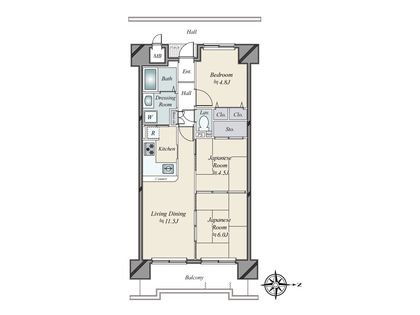 ファミール武庫川東 間取図(平面図)
