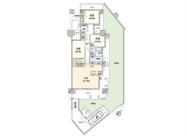 尼崎ザ・レジデンス 間取図(平面図) 尼崎ザ・レジデンス 間取図(平面図)