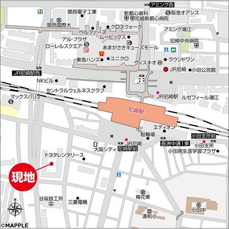 クラッシィハウス尼崎GRAND PLACE 地図 地図