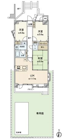 トーカンマンション武庫川東 間取図(平面図) トーカンマンション武庫川東 間取図(平面図)