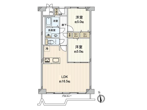 イトーピア尼崎 間取図(平面図)