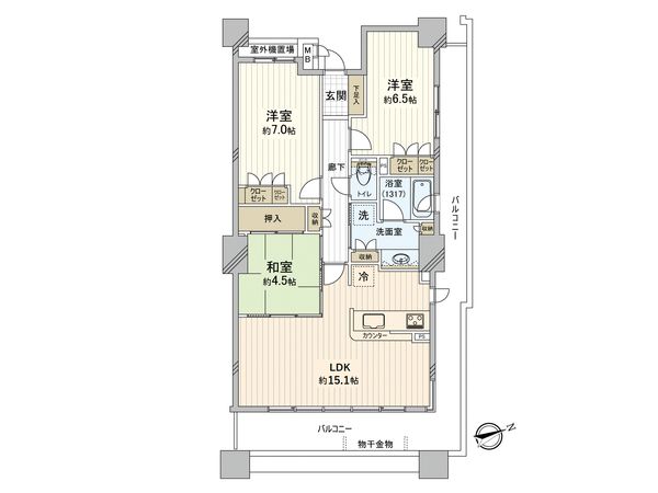 ルネセントラルタワー 間取図(平面図) ルネセントラルタワー 間取図(平面図)