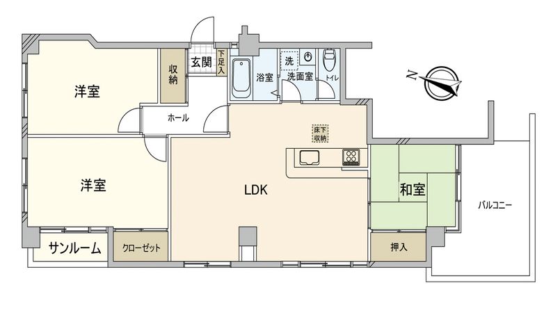 ネオ近松 間取図(平面図) ネオ近松 間取図(平面図)