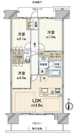 クラッシィハウス尼崎GRAND PLACE 間取図(平面図) クラッシィハウス尼崎GRAND PLACE 間取図(平面図)
