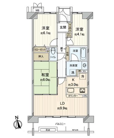 尼崎イスティー 間取図(平面図) 尼崎イスティー 間取図(平面図)