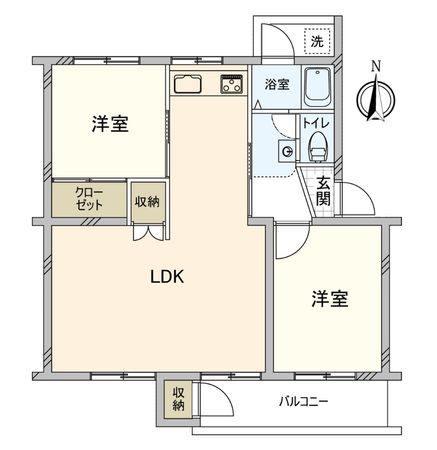 杭瀬団地 16号棟 間取図(平面図) 間取図(平面図)