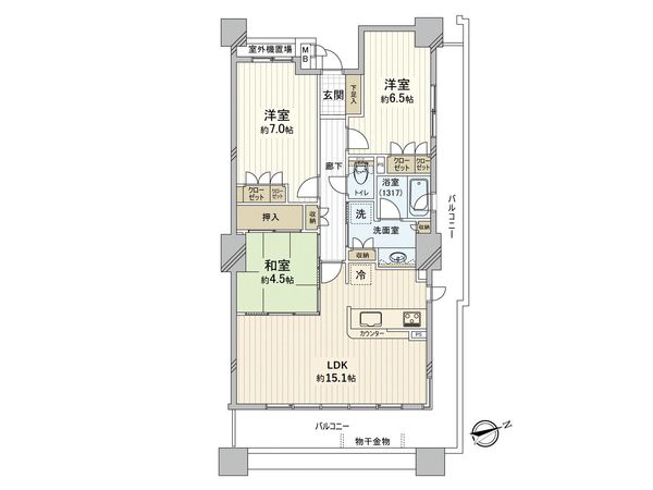 ルネセントラルタワー 間取図(平面図) ルネセントラルタワー 間取図(平面図)