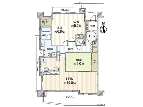 クレアシティ近松公園 間取図(平面図)