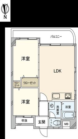 プロスパーⅠ塚口東 間取図(平面図) プロスパーⅠ塚口東 間取図(平面図)