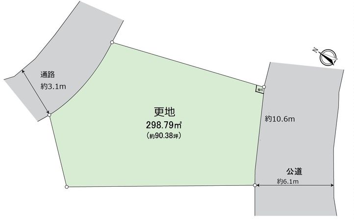 堺市南区高倉台4丁 古家付土地 区画図 堺市南区高倉台4丁 古家付土地 区画図