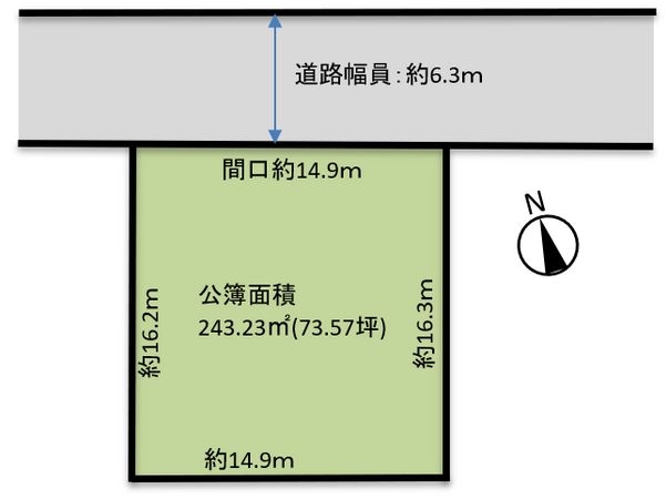 富田林市梅の里2丁目 区画図