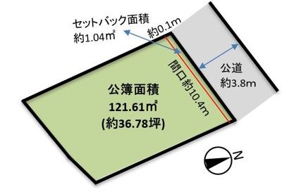 堺市西区浜寺元町五丁 土地 区画図