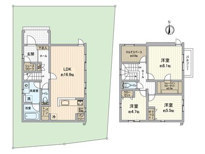 堺市西区浜寺元町五丁 土地 その他建物プラン例