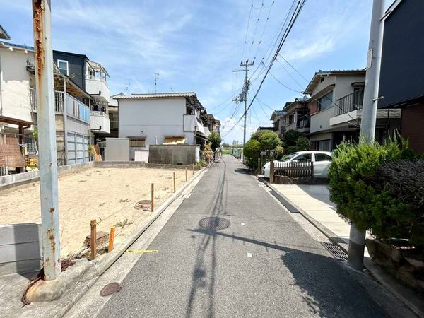 堺市中区東八田 土地 前面道路含む外観 堺市中区東八田 土地 前面道路含む外観