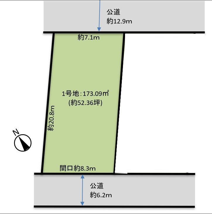 堺市南区桃山台四丁 1号地 土地 区画図 区画図