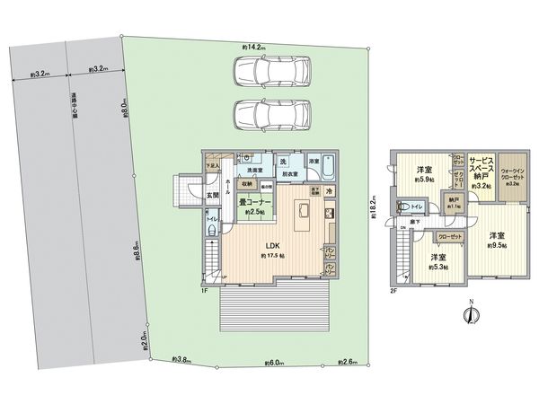 堺市東区菩提町4丁 建物プラン例 (間取り図) 堺市東区菩提町4丁 建物プラン例 (間取り図)