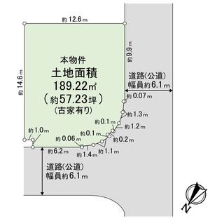 堺市南区城山台一丁 古家付土地 区画図