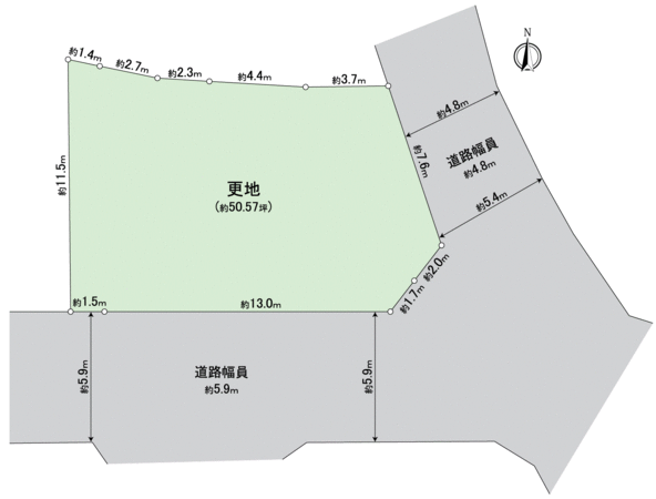堺市北区百舌鳥梅町１丁 地形図